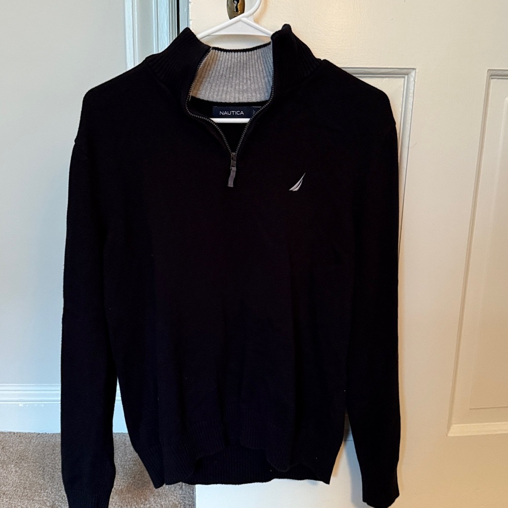 Nautica Black Half-Zip Pullover